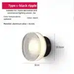 Amber Jelly Sleek LED Wall Lamp - Nordic Energy-efficient Smokey Grey Acrylic Sconce for Corridor Entryway Study