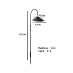 2026 Nordic Style Iron Wall Lamp Minimalist Ins Wall Sconce For Bedroom Headboard Living Room Hallway Entryway Soft Ambient