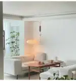 Japanese Style Silk Living Room Wall Lamp Modern and Simple Wire Controlled Switch Homestay Bedroom Bedside Wall Lamp