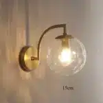 LED Colored Watermelon Glass Wall Lamp Bedroom Bedside Decoration Lamp Living Room Study Lighting