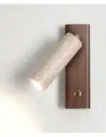 Wabi Sabi Wind Bedhead Wall Light Rotating Reading Bedroom Room Study Wind Belt Switch Retro Wall Spotlight Led Light