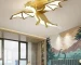 Modern Ceiling Chandelier Golden Dragon LED Lights Children Creative Bedroom Lamp Study Restaurant Room Decoration Ceiling