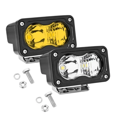 Waterproof 3 inch Square Car LED Work Light Spotlight 12V 24V 6000K DRL For Motorcycle Truck Off-road SUV ATV Headlight