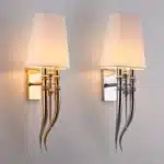 2025 Fabric Wall Lamp Modern Iron Wall Lights Dining Living Room Bedroom Creative Double Head AC85-265V Sconce Light Fixtures