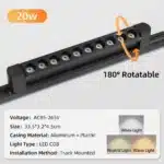 Led Track Light Ceiling Light 110V 220V Rail Lighting Lights 10W/20W Spotes to Ceiling Lighting for Home Kitchen Bedroom