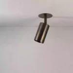 Full Copper Ceiling Lamp Bedroom Bedside Brass Rotating Surface-mounted Spotlight Retro Old Brass Wall Lamp – top view