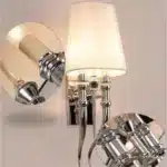 2025 Fabric Wall Lamp Modern Iron Wall Lights Dining Living Room Bedroom Creative Double Head AC85-265V Sconce Light
