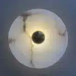 Bedroom Bedside Round Marble Wall Lamp Living Room Sofa Background Dector Hotel Corridor Entrance Cloakroom Led Lighting