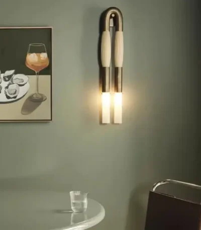 Novelty Old Gold Wall Lamp Retro Design Long Wall Light Living Room Bedroom Corridor Hotel Apartment Interior Wall Decor G9