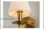 Modern Simple ‌Fabric Wall Lamp European Style Bedroom Bedside Sconce Living Room Hotel Study Office Corridor Lighting
