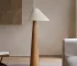 Conical Oak Floor Lamp Wabi Sabi Retro Floor Lamp Living Room Bedroom Study Solid Wood Desk Lamp Bedside Lamp Home Decoration