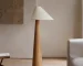 Conical Oak Floor Lamp Wabi Sabi Retro Floor Lamp Living Room Bedroom Study Solid Wood Desk Lamp Bedside Lamp Home Decoration