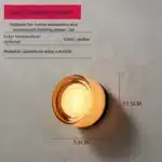 Amber Jelly Sleek LED Wall Lamp - Nordic Energy-efficient Smokey Grey Acrylic Sconce for Corridor Entryway Study – top view