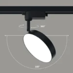 2 Wires Set LED Track Light AC220V-240V 12w 18W 24W Black Aluminum Track Lighting Rail Spot Led For Home Kitchen Clothing