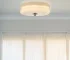 French cream style circular ceiling light Nordic Bauhaus glass ceiling light minimalist living room dining room and bedroom
