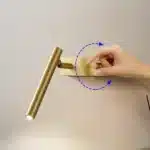 Minimalist Copper Wall Lamp With Rotatable Switch Wall Light Living Room Bedroom Eye Reading Lamp – close-up detail