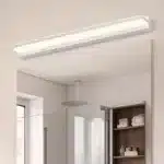Modern LED vanity light for bathroom mirror, sleek design