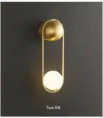 Tinlaibor Minimalist Wall Lamp Modern Designer Creative Study Living Room Bedroom Background CE Wall Light Bedhead – in a
