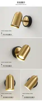 Modern Wall Lamp Nordic Beside Bedroom Adjustable Angle LED Wall Lights Living Room Stair Lights Entrance Lighting Fixtures