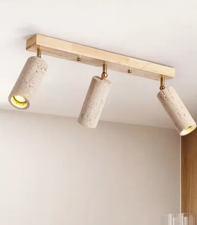 New Creative Natural Yellow Cave Stone LED Spotlight Living Room Restaurant Bar Clothing Store Ceiling Lamp Art Decor