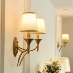 New American Wall Lamp Bedroom Bedside Wall Lamp Living Room Simple Country Wrought Iron Staircase Corridor Lamps – styled