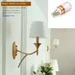 New American Wall Lamp Bedroom Bedside Wall Lamp Living Room Simple Country Wrought Iron Staircase Corridor Lamps