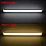 Modern LED vanity light for bathroom mirror, sleek design