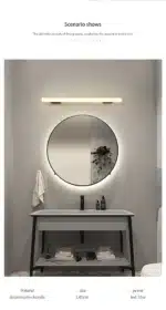 Wall Lamps Bathroom Led Mirror Light Waterproof 12W 16W 22W AC85-265V LED Tube Modern Wall Lamp Bathroom Lighting