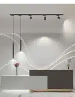 Kitchen Led Pendant Dining Room Chandeliers Lights Hallway Linear Magnetic Track Light DIY Dining Table Bar Table Lamp