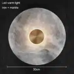Bedroom Bedside Round Marble Wall Lamp Living Room Sofa Background Dector Hotel Corridor Entrance Cloakroom Led Lighting