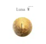 Italian Catellani&Smith Luna W foyer hallway living room bedroom circular gold foil wall lamp – angled view