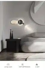 Modern LED Wall Lamp for Living Room Bedroom Bedside Study Room Stair Aisle Minimalist Creative Wall Sconce Home Decor
