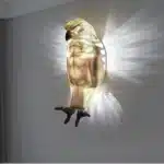 LED Eagle Wall Lamp with Luminous Wings Household Wall Mounted Projection Lamp Ambient Light For Master Bedroom Dining Room
