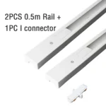 2 Wires Set LED Track Light AC220V-240V 12w 18W 24W Black Aluminum Track Lighting Rail Spot Led For Home Kitchen Clothing