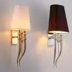 2025 Fabric Wall Lamp Modern Iron Wall Lights Dining Living Room Bedroom Creative Double Head AC85-265V Sconce Light
