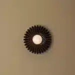 French Ceramic Sunflower Corridor LED Wall Light Modern Atmosphere for Bedroom Restaurant Counter Wall Lamp Bar Lamps Home