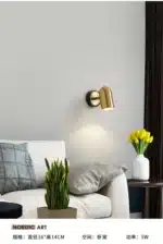 Modern Wall Lamp Nordic Beside Bedroom Adjustable Angle LED Wall Lights Living Room Stair Lights Entrance Lighting Fixtures