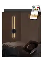 Magnetic Rechargeable 50 Wall Lamp Black Gold For Living Room Bedroom Hallway Study Stairwell Cloakroom LED Lighting Wiring