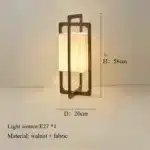 Design sense Japanese floor lamp retro homestay living room tea room hotel art wabi sabi style wooden art vertical lighting