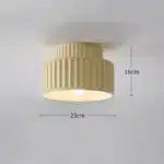 Nordic Surface Mounting Ceiling Light Resin Lamp For Bedroom Hallway Living Room – in a cozy room setting