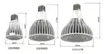High quality Led par20 par30 par38 Light 15w 30w 50w E27 shop spotlight Ra90 without cooling fan AC85-265V – angled view
