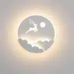 LED Cloud Stars Moon Wall Lamp for Bedroom Bedside Children's Room Kids Creative TV Background Stairway Aisle Pendant Light