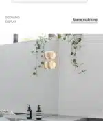 Amber Jelly Sleek LED Wall Lamp - Nordic Energy-efficient Smokey Grey Acrylic Sconce for Corridor Entryway Study – base