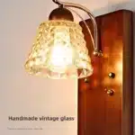 Japanese Style Vintage LED Solid Wood Wall Light with Switch for Dining Room Hotel Aisle Minimalist Retro Atmosphere Wall