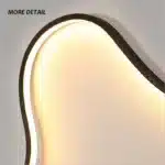 Modern wall lamp LED snake shaped decorative light in living room