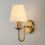 Modern Simple ‌Fabric Wall Lamp European Style Bedroom Bedside Sconce Living Room Hotel Study Office Corridor Lighting