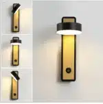 Modern Hotel Guest Room Corridor Study Reading Light Scandinavian Creative Switchable Rotating Bedroom Bedside Wall Lamp