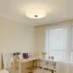 French cream style circular ceiling light Nordic Bauhaus glass ceiling light minimalist living room dining room and bedroom