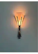 Modern Luxury Marble Wall Lamp Flower Shape Sconce Lamp Stainless Steel LED Wall Light For Bedroom Living Room Hotel Decor
