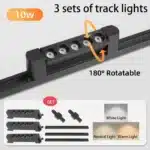 Led Track Light Ceiling Light 110V 220V Rail Lighting Lights 10W/20W Spotes to Ceiling Lighting for Home Kitchen Bedroom
